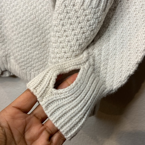 Lululemon Post Practice Women's Heathered Oatmeal Cardigan 2 - Picture 10 of 15